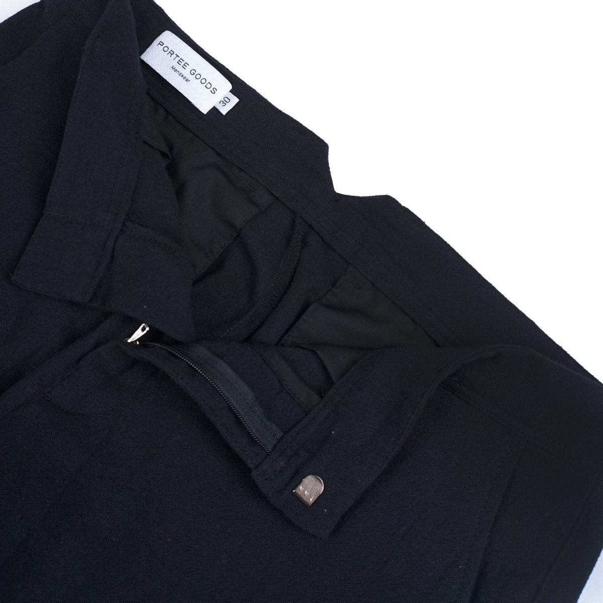 Linen Relax Pants Black