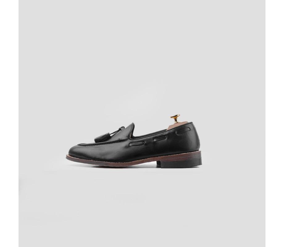 Customized Loafers Slipper Black