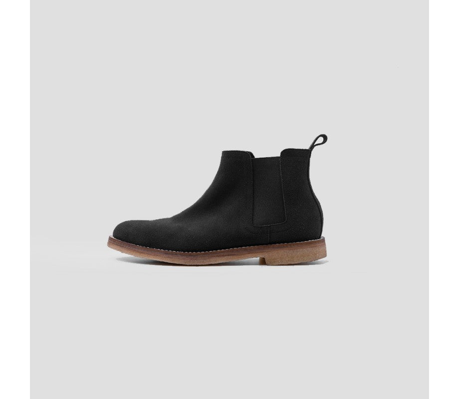 Customized Chelsea Boots Black Suede