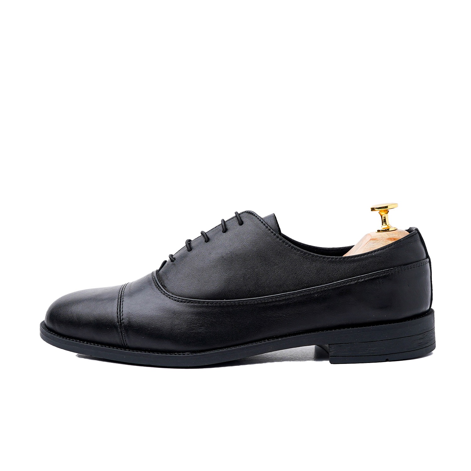 Oxford Captoe Lite Heels Black