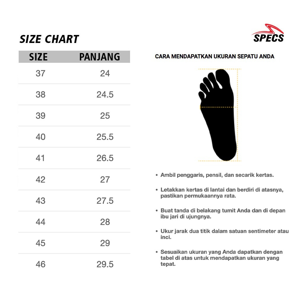 Specs Ignition SV Subs 1 - 5 Warna