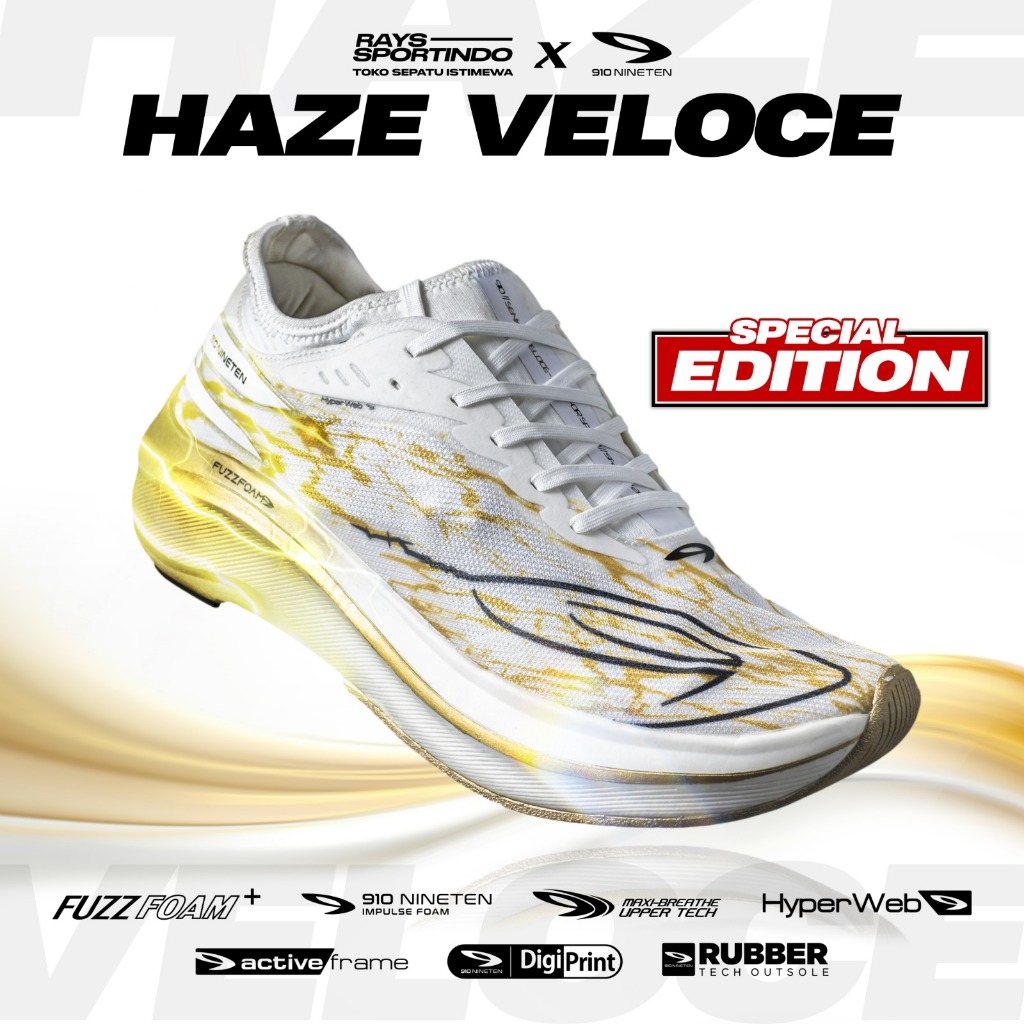 910 Nineten Haze Veloce SE Raysportindo - White Gold