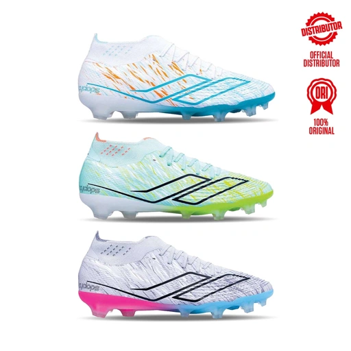 Image of Mills Xyclops Strikeblast M2.1 Elite FG - White/Java Cyan