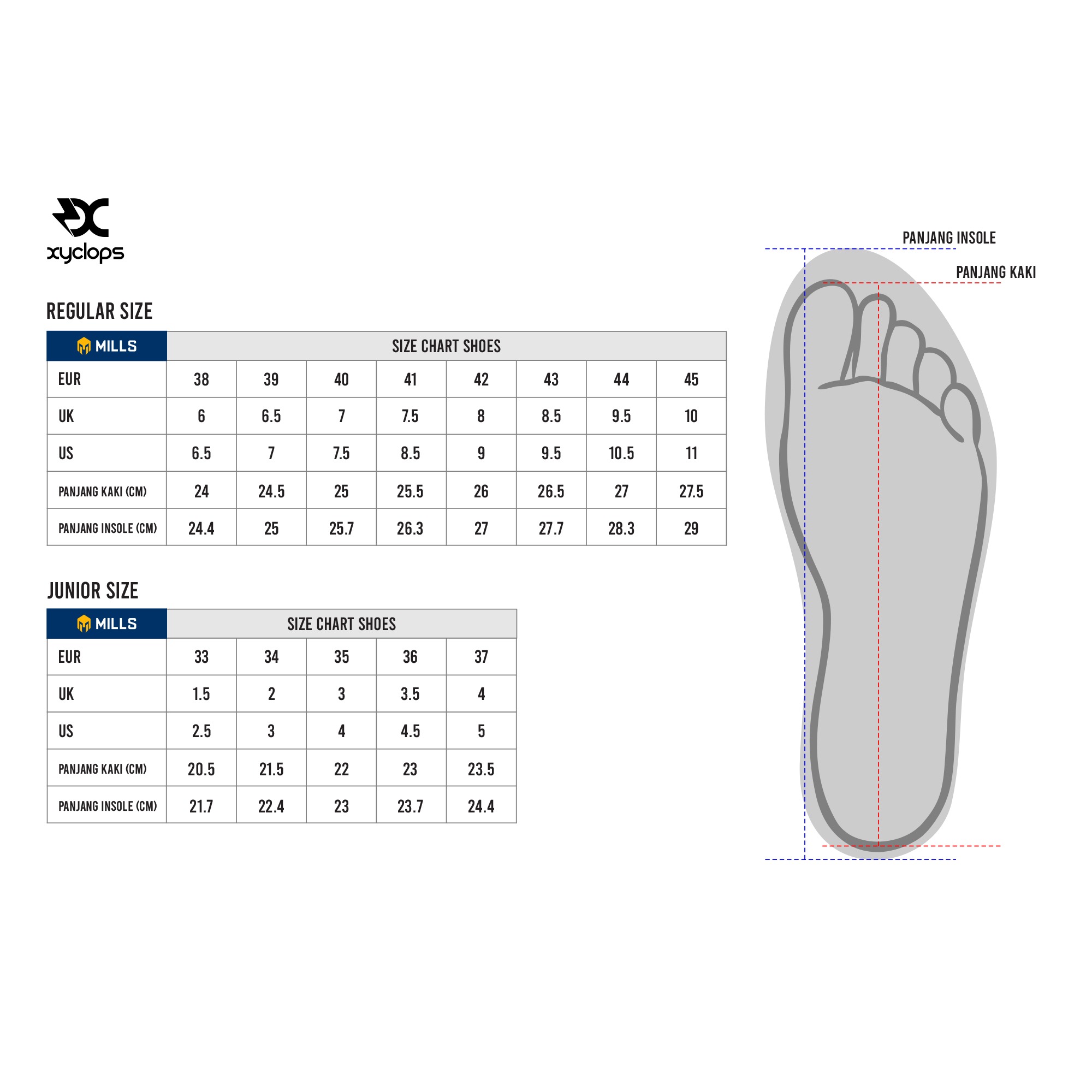 Mills Xyclops Helios Match FG - 2 Warna