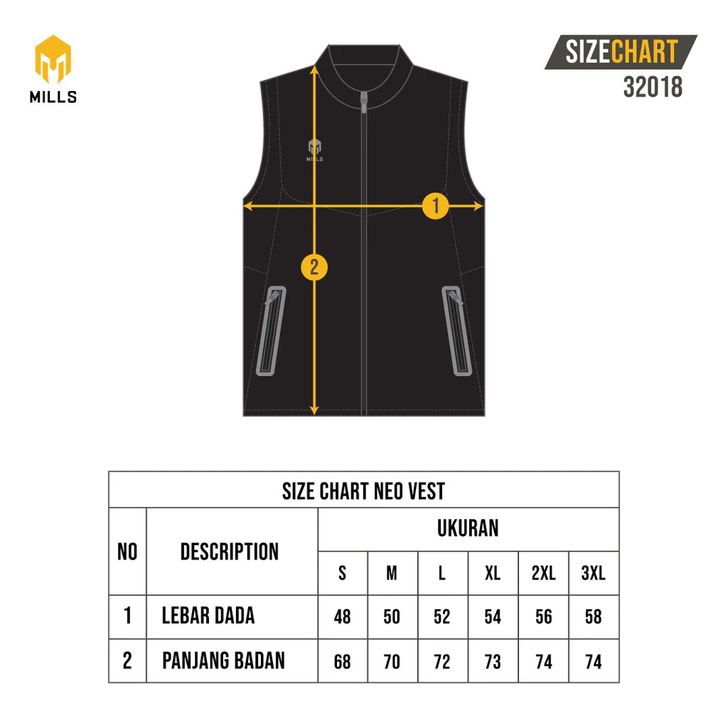 Mills Neo Vest - 2 Warna