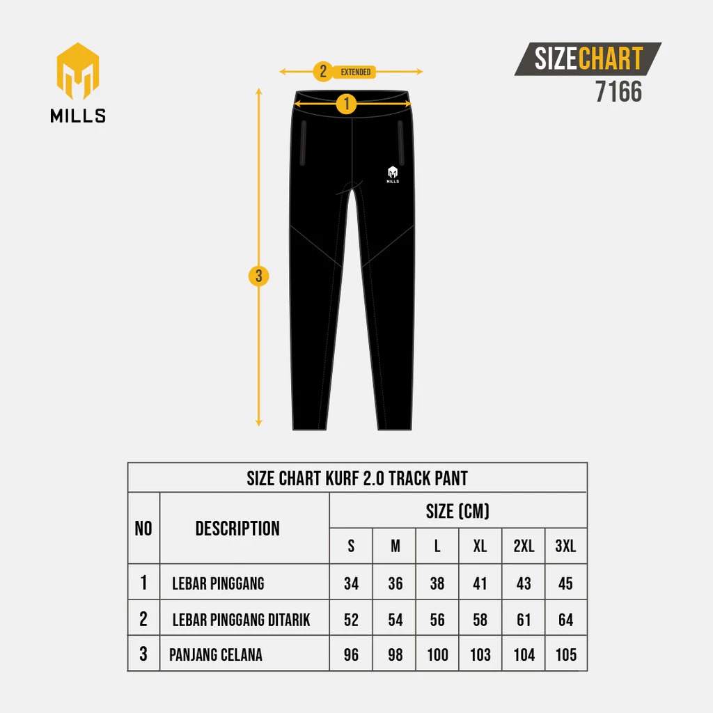 Mills Kurv 2.0 Track Pants 3 Warna
