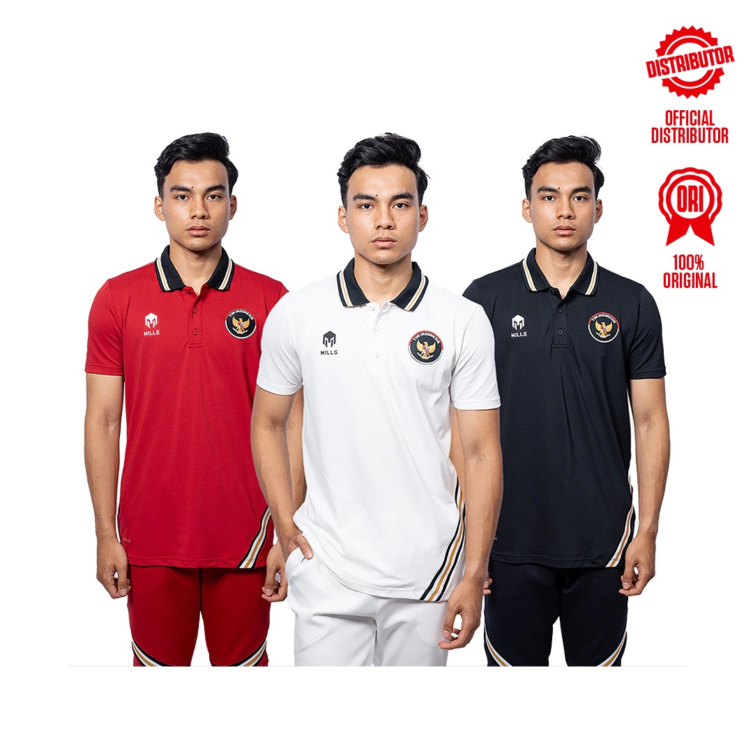 Mills Tim Indonesia Polo - 3 Warna