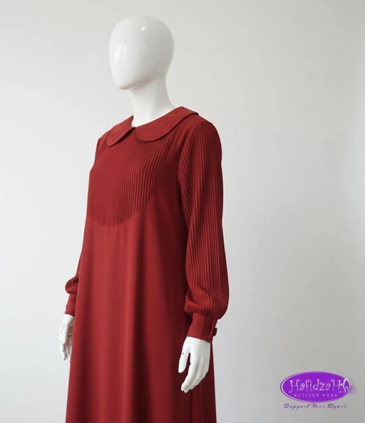 Image of (BA) Orchid Plisket Terakota - Abaya 2,4m - M. Neo Basic