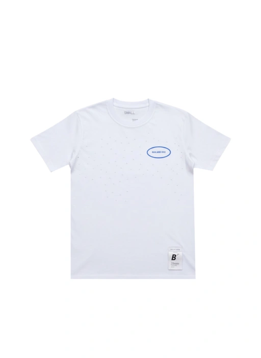 Image of LASER CUT PERFORATED COTTON TEE 24S | PASSION