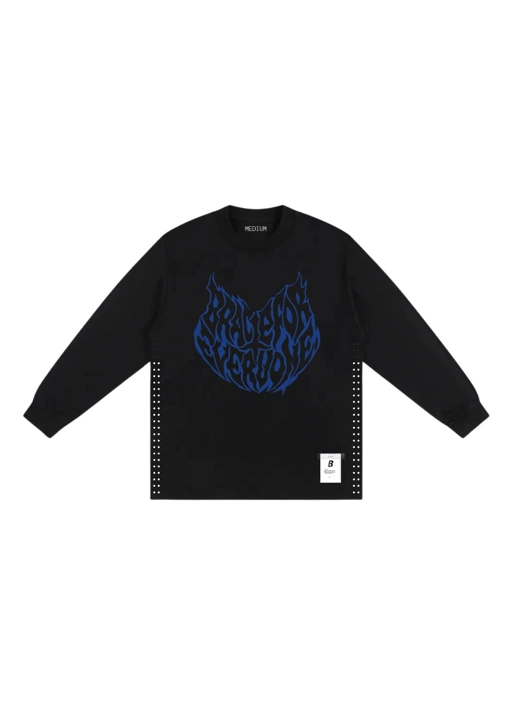 Image of LASER CUT PERFORATED COTTON LONGSLEEVE 24S | REALITY