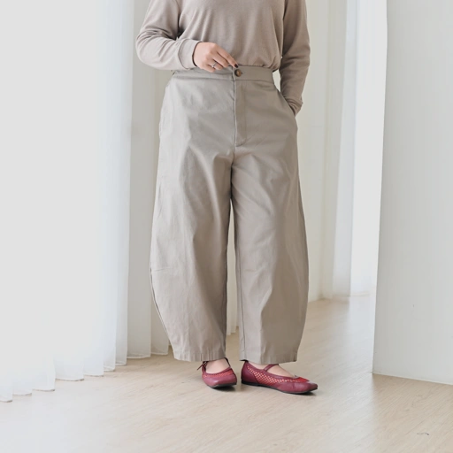 Image of Marchemode Barrel Pants Celana Panjang Nyaman Stretch
