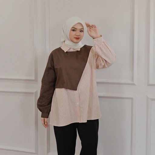 Image of Marchemode Beryl Shirt Katun Baju Lengan Panjang