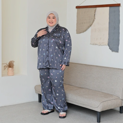 Image of Marchemode Sakura Set Piyama One Set Setelan Panjang Nyaman