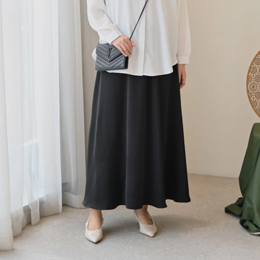 Image of Marchemode Alma Skirt Rok Wanita Panjang Ootd Cewek Hijab Cantik