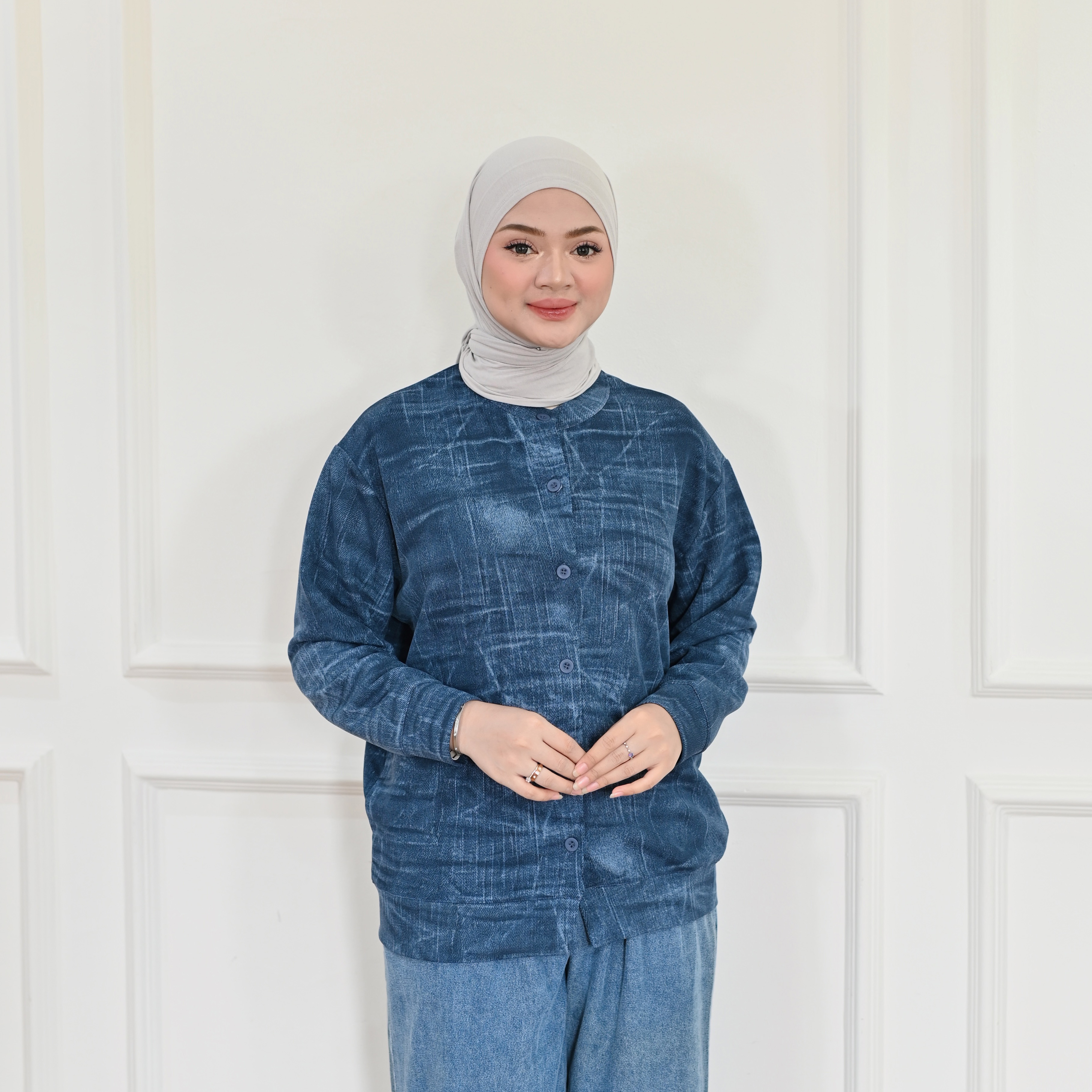 Marchemode Lova Cardigan Soft Knit Jaket Wanita Nyaman Reguler Oversize Upsize