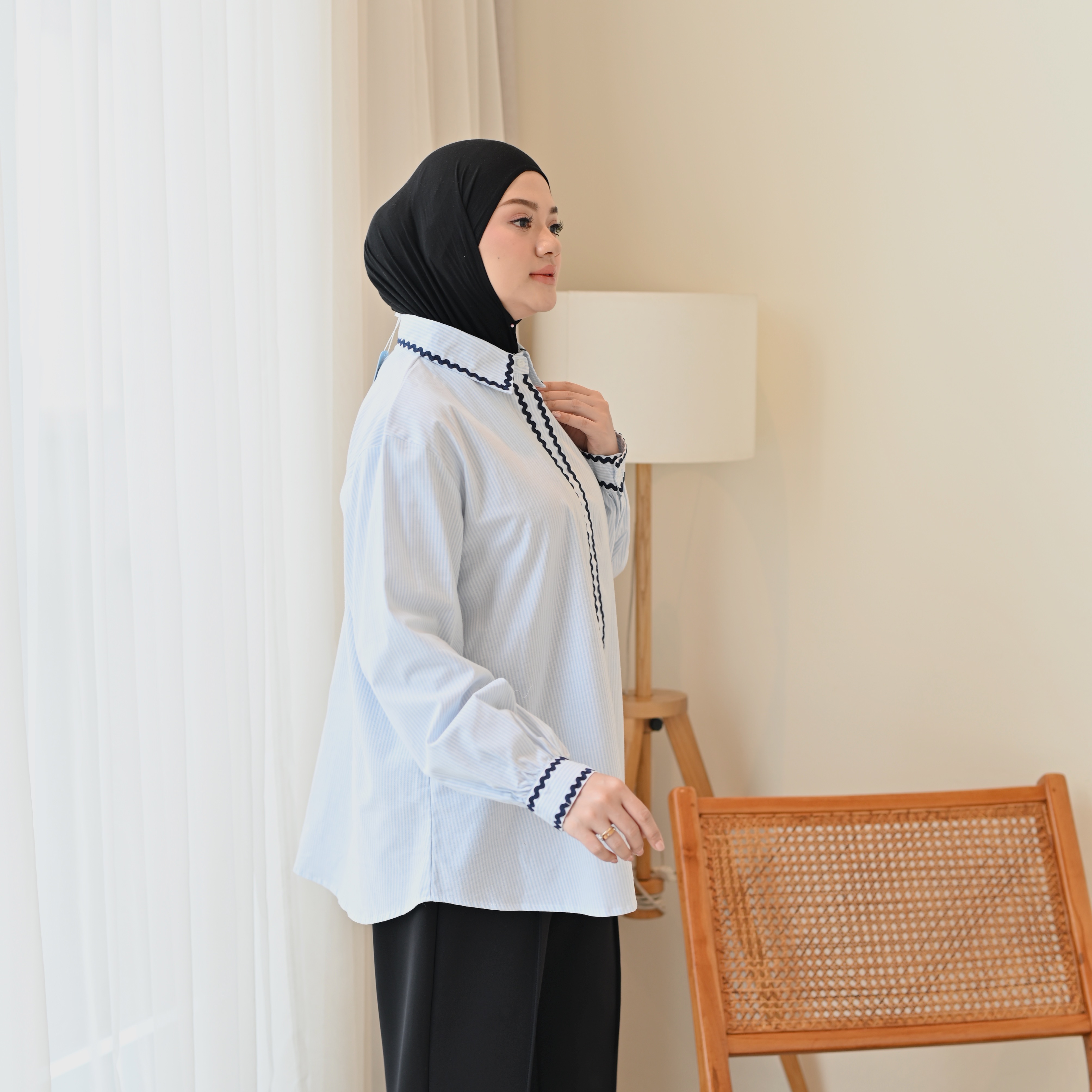 Marchemode Maggie shirt Baju Lengan Panjang Wanita Oversize Reguler