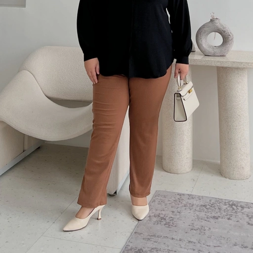 Image of Marchemode Flexy Pants Celana Panjang Knit Basic Formal Nyaman Super Stretch