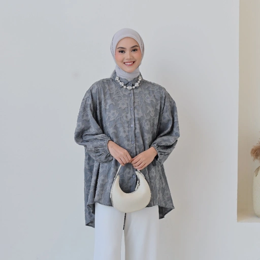 Image of Marchemode Wilka Shirt Jacguard Baju Lengan Panjang