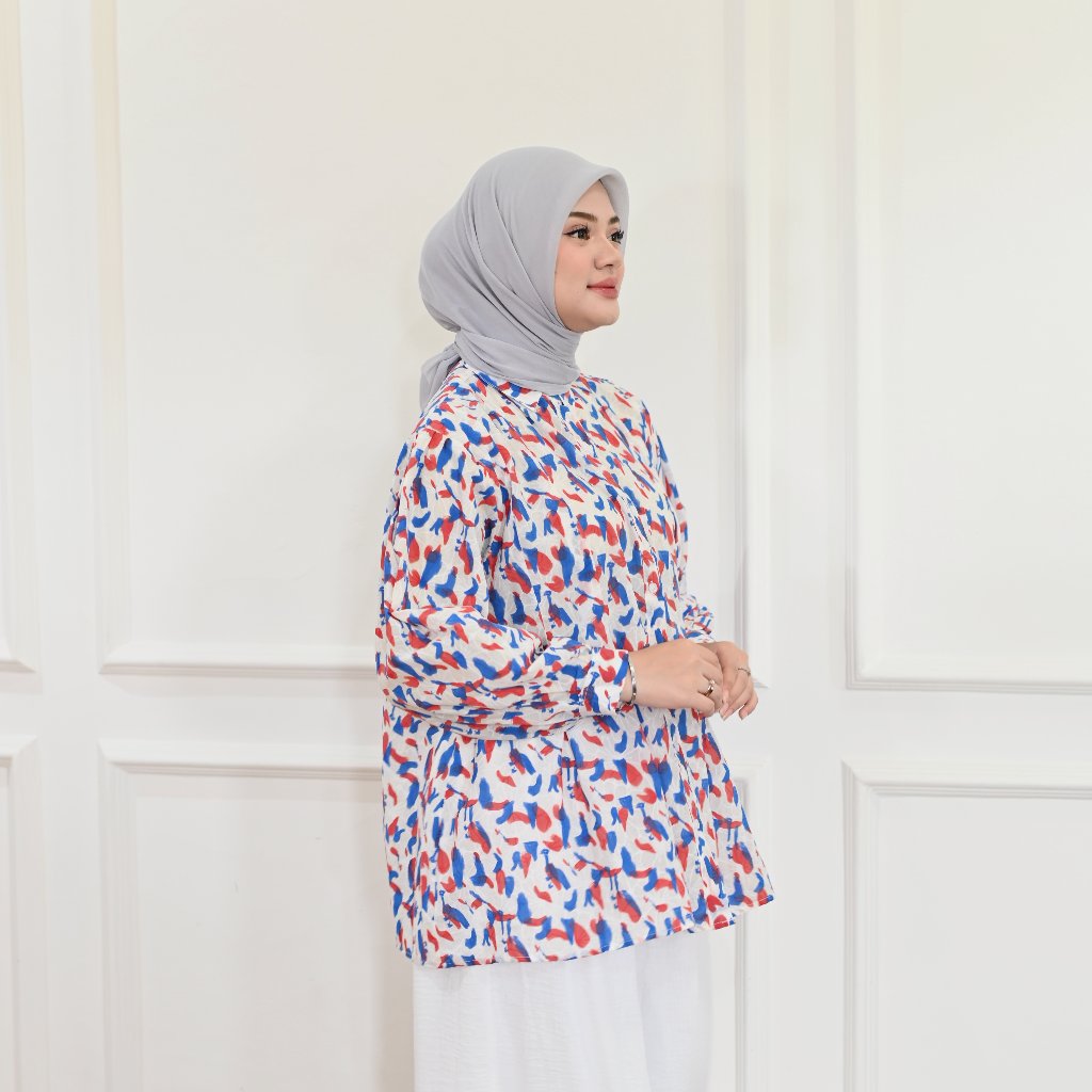 Marchemode Sabna Shirt Baju Lengan Panjang Big size Oversize Wanita Casual