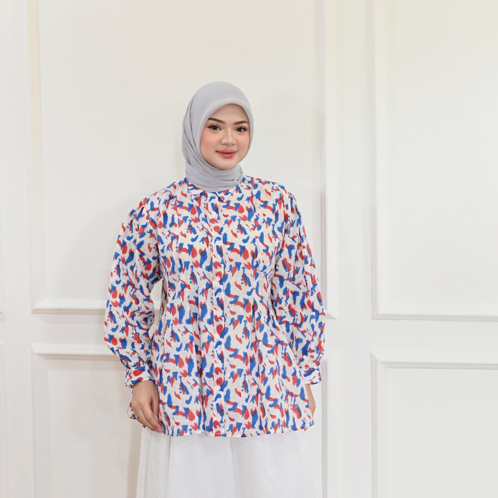 Marchemode Sabna Shirt Baju Lengan Panjang Big size Oversize Wanita Casual