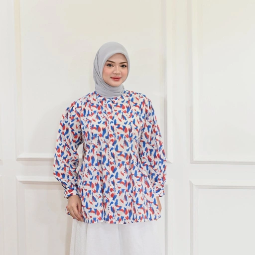 Marchemode Sabna Shirt Baju Lengan Panjang Big size Oversize Wanita Casual