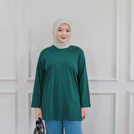 Image of Ebby Shirt - Marchemode Ebby Shirt Baju Lengan Panjang Big size Oversize Wanita Casual Cotton combed