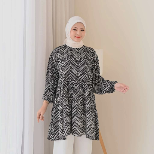 Image of Marchemode Ziva Tunic Baju Lengan Panjang Atasan Tunik Best Seller