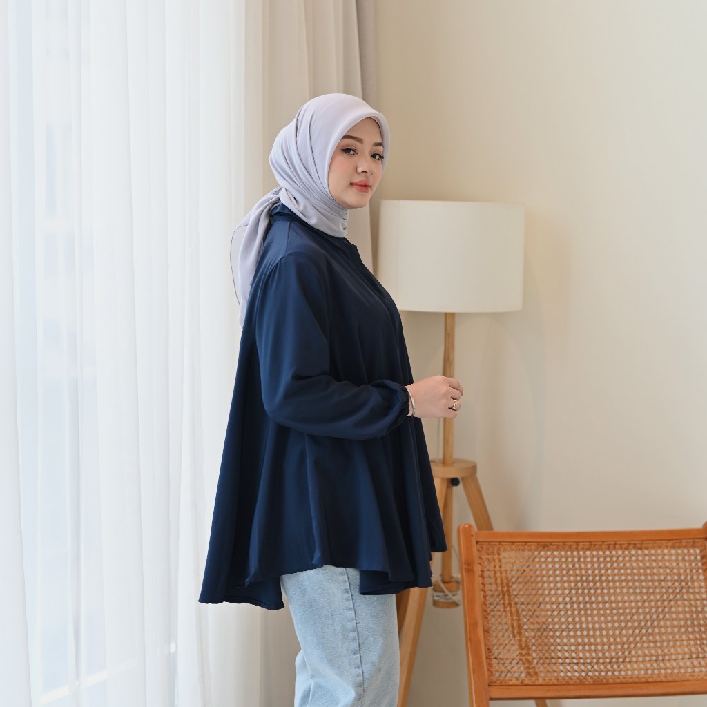 Marchemode Greta Shirt Baju Lengan Panjang Bigsize Oversize Wanita Casual