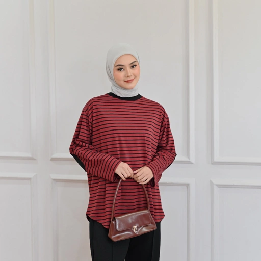 Image of Marchemode LEO T-shirt Cotton stretch Baju Lengan Panjang
