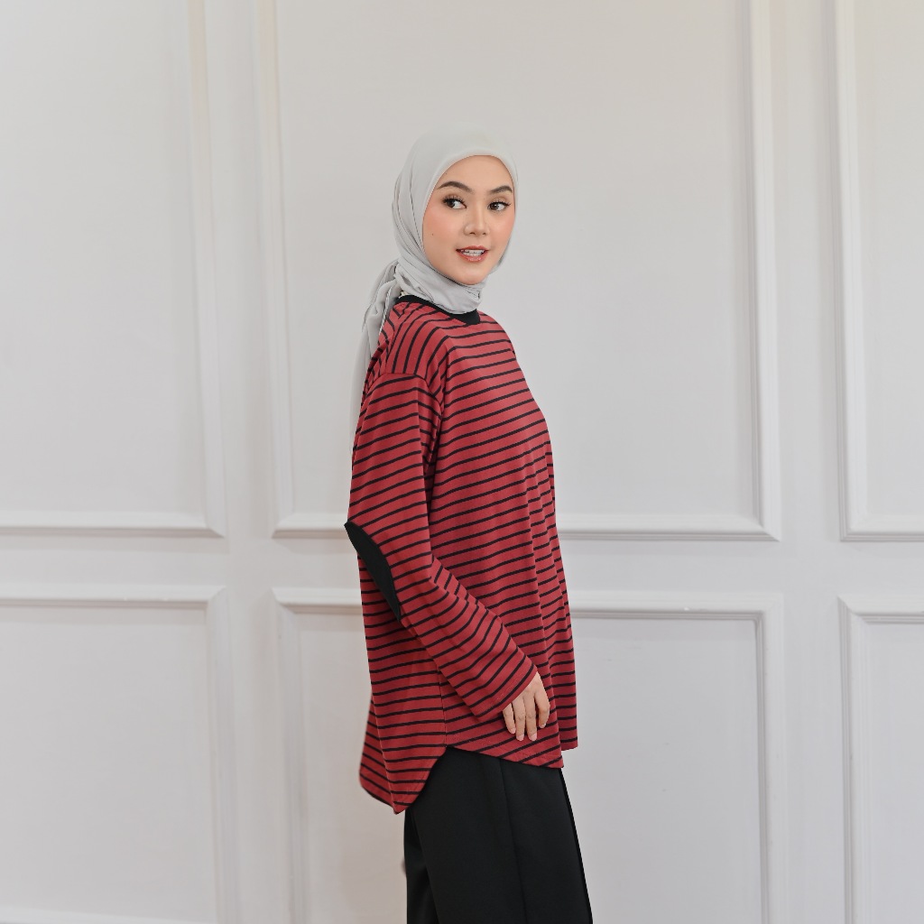 Marchemode LEO T-shirt Cotton stretch Baju Lengan Panjang