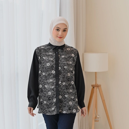 Image of Marchemode Emma Mixy Shirt Braso Print Kemeja
