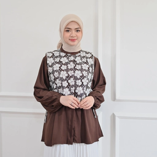 Image of Marchemode Nona Shirt Reguler Bigsize Baju Atasan Lengan Panjang Busui Wanita Best Seller