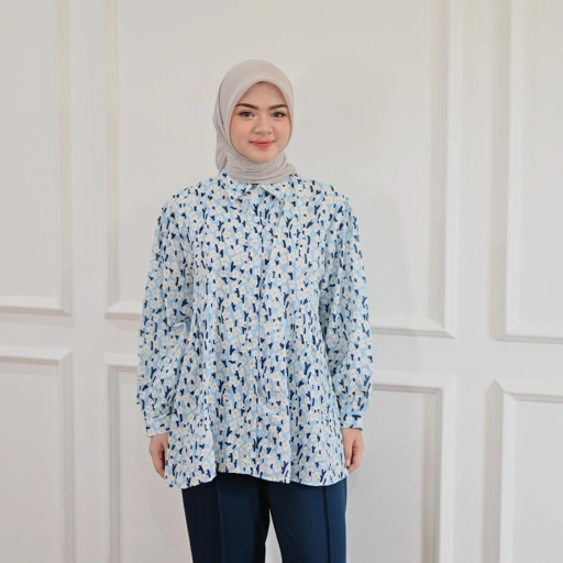 Image of Marchemode Sabna Shirt Baju Lengan Panjang Big size Oversize Wanita Casual