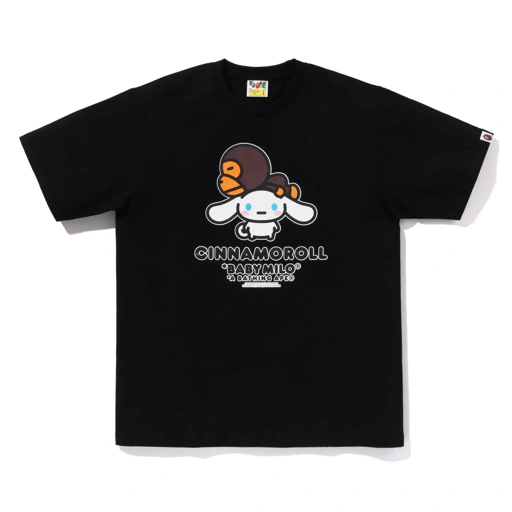 Image of BAPE - BABY MILO X CINNAMOROLL TEE | BLACK