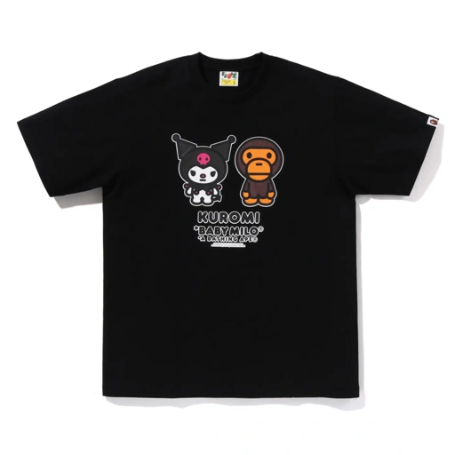 Image of BAPE - BABY MILO X KUROMI TEE | BLACK
