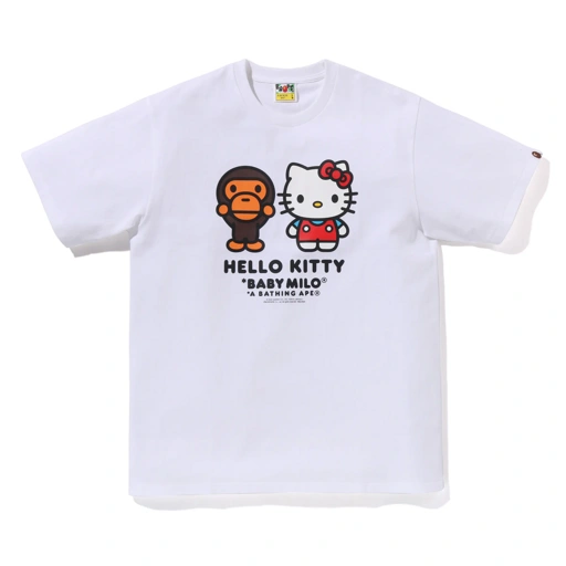 Image of BAPE - BABY MILO X HELLO KITTY TEE | WHITE