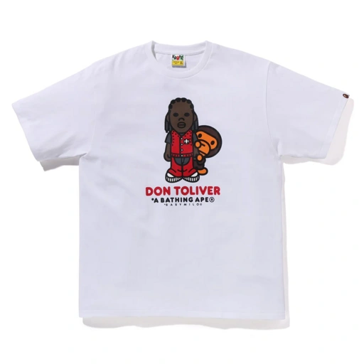 Image of BAPE X CACTUS JACK X DON TOLIVER - MILO TEE | WHITE