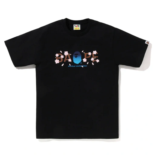 Image of BAPE - SAKURA TEE SS25 | BLACK