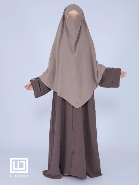 Image of UHIBBU Maysa Loose Texture Abaya