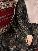 Uhibbu Abaya Sarah - Textured Crashed Polyester