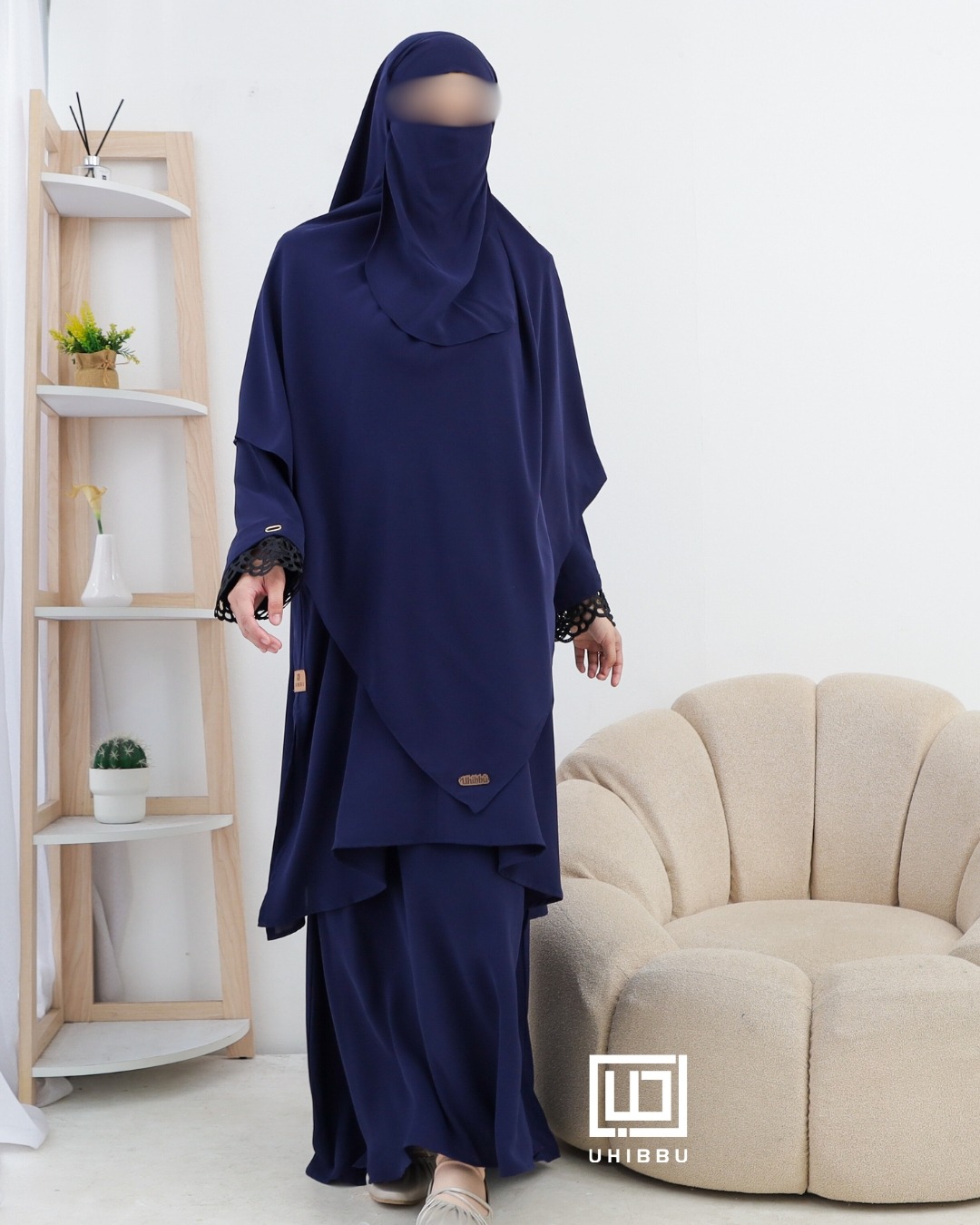 Uhibbu Set Rok Malay Lace Mazen Anti UV