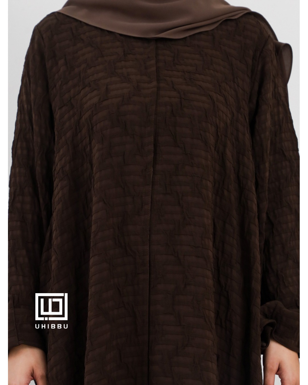 UHIBBU Maysa Airy Loose Texture Abaya