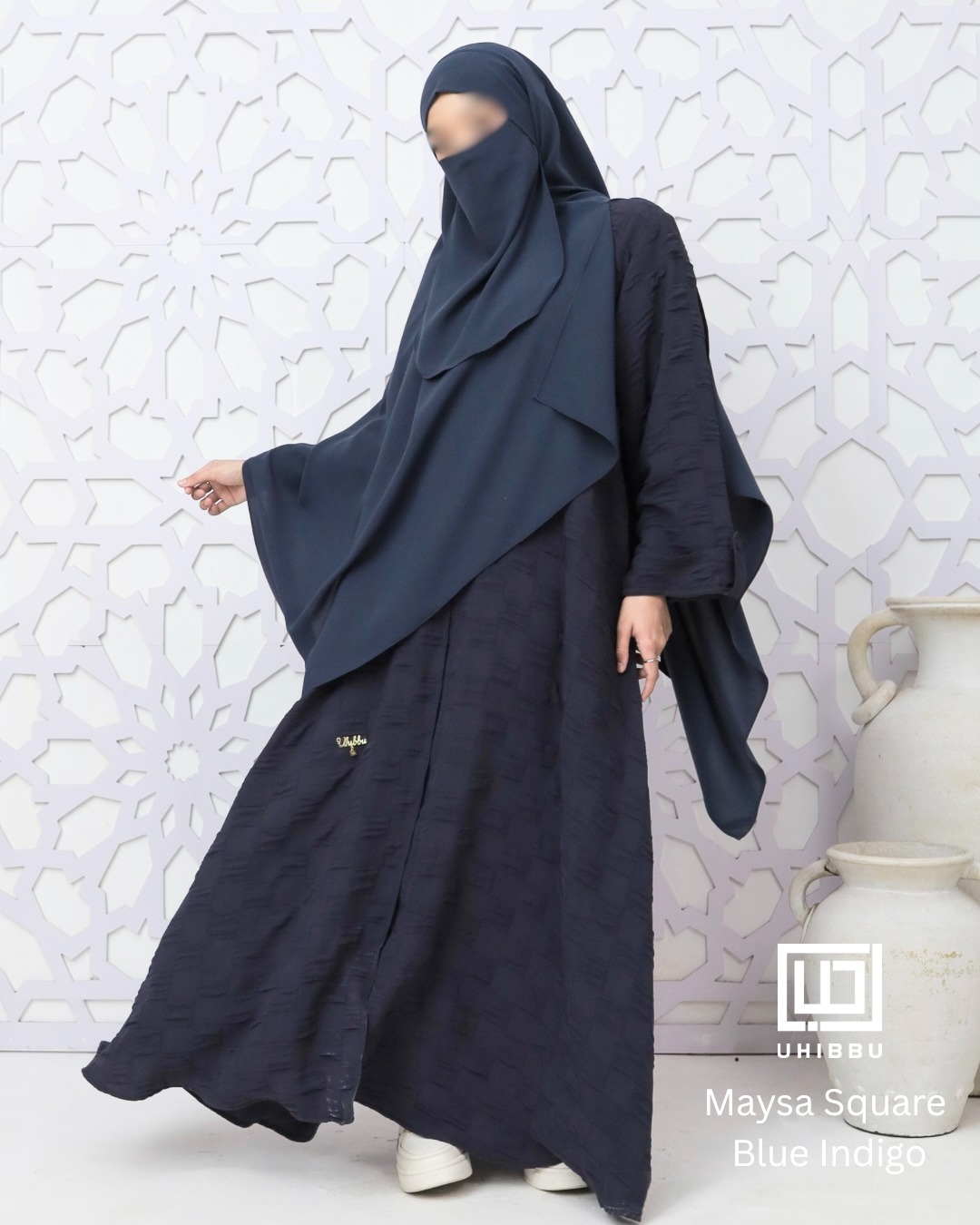 UHIBBU Maysa Square Loose Texture Abaya