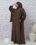 UHIBBU Maysa Square Loose Texture Abaya