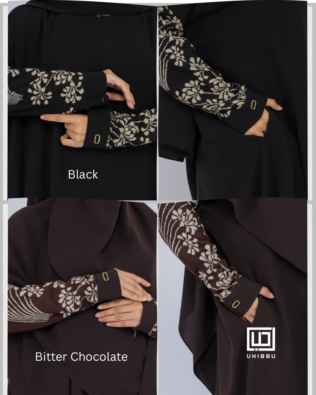 UHIBBU-MEERA Flo Gamis Semi Batwing Mazen Anti UV x Premium Soft Knit