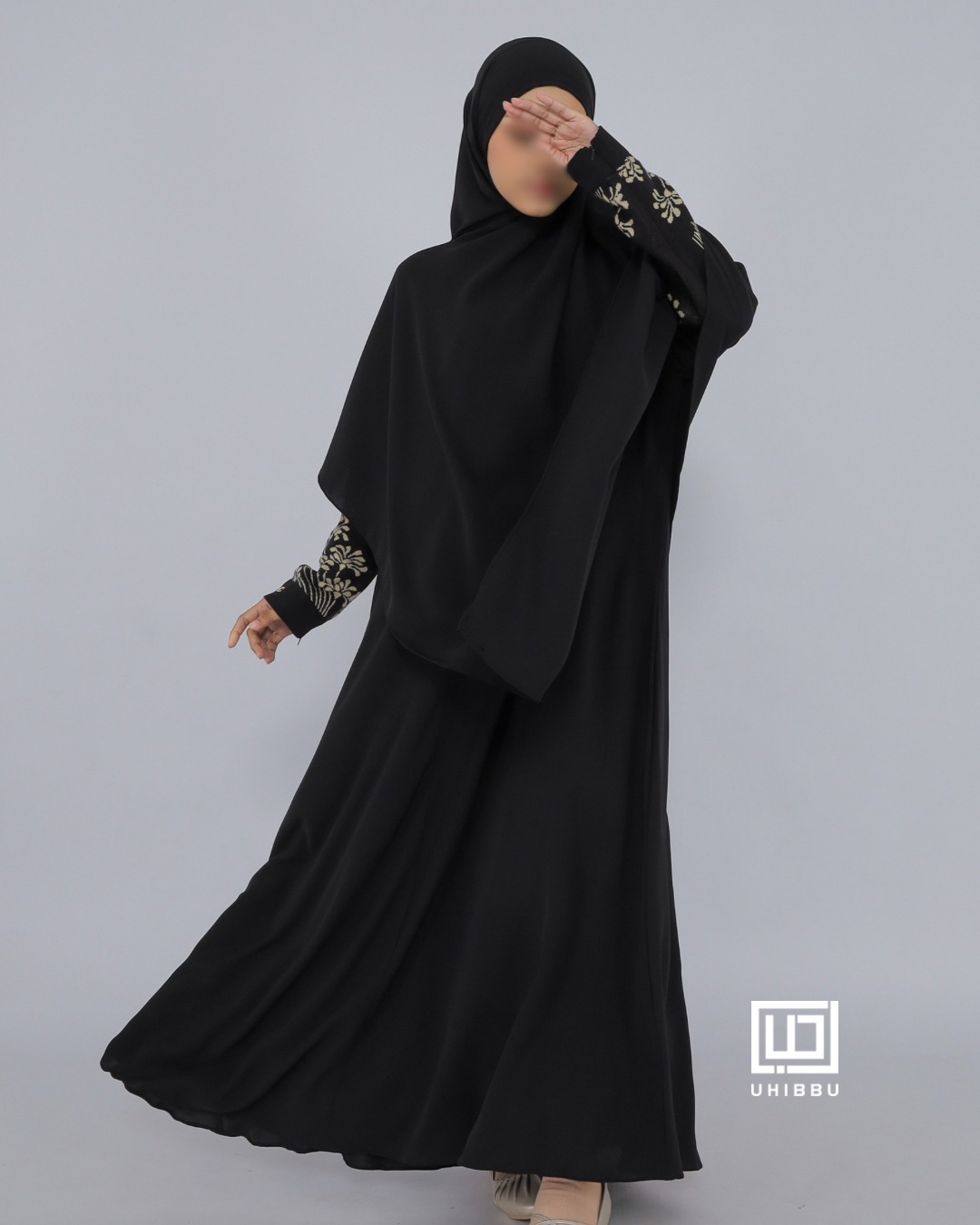 UHIBBU-MEERA Flo Gamis Semi Batwing Mazen Anti UV x Premium Soft Knit