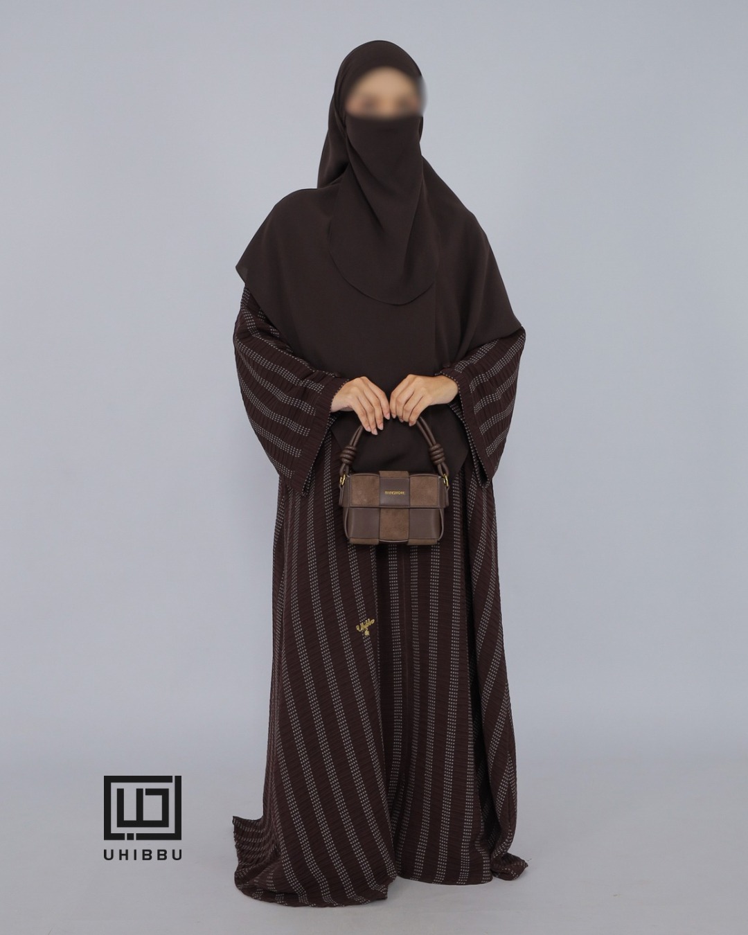 UHIBBU QIRA Loose Texture Abaya