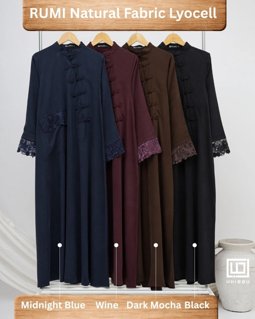 UHIBBU Rumi Abaya | Natural Fabric Lyocell