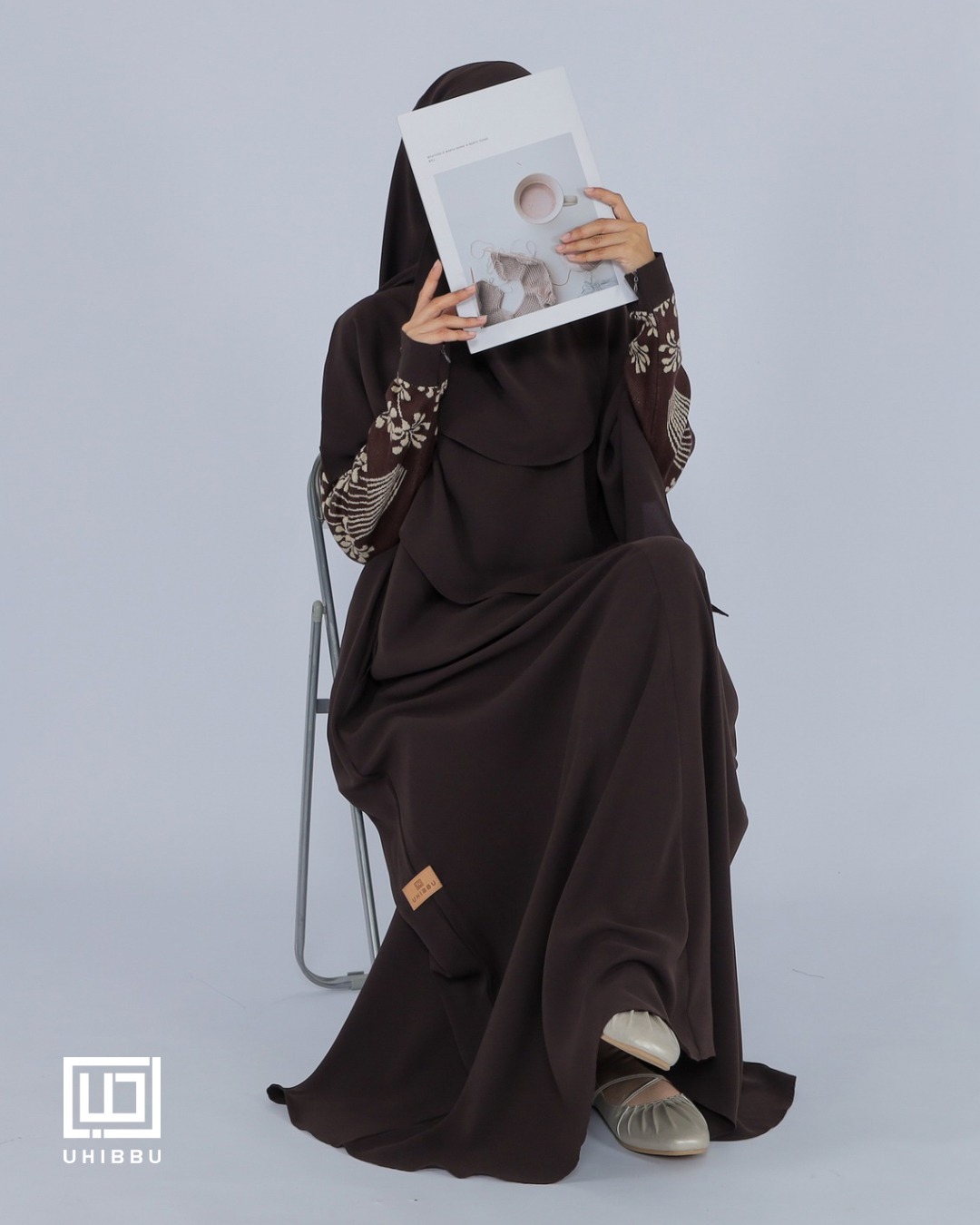 UHIBBU-MEERA Flo Gamis Semi Batwing Mazen Anti UV x Premium Soft Knit