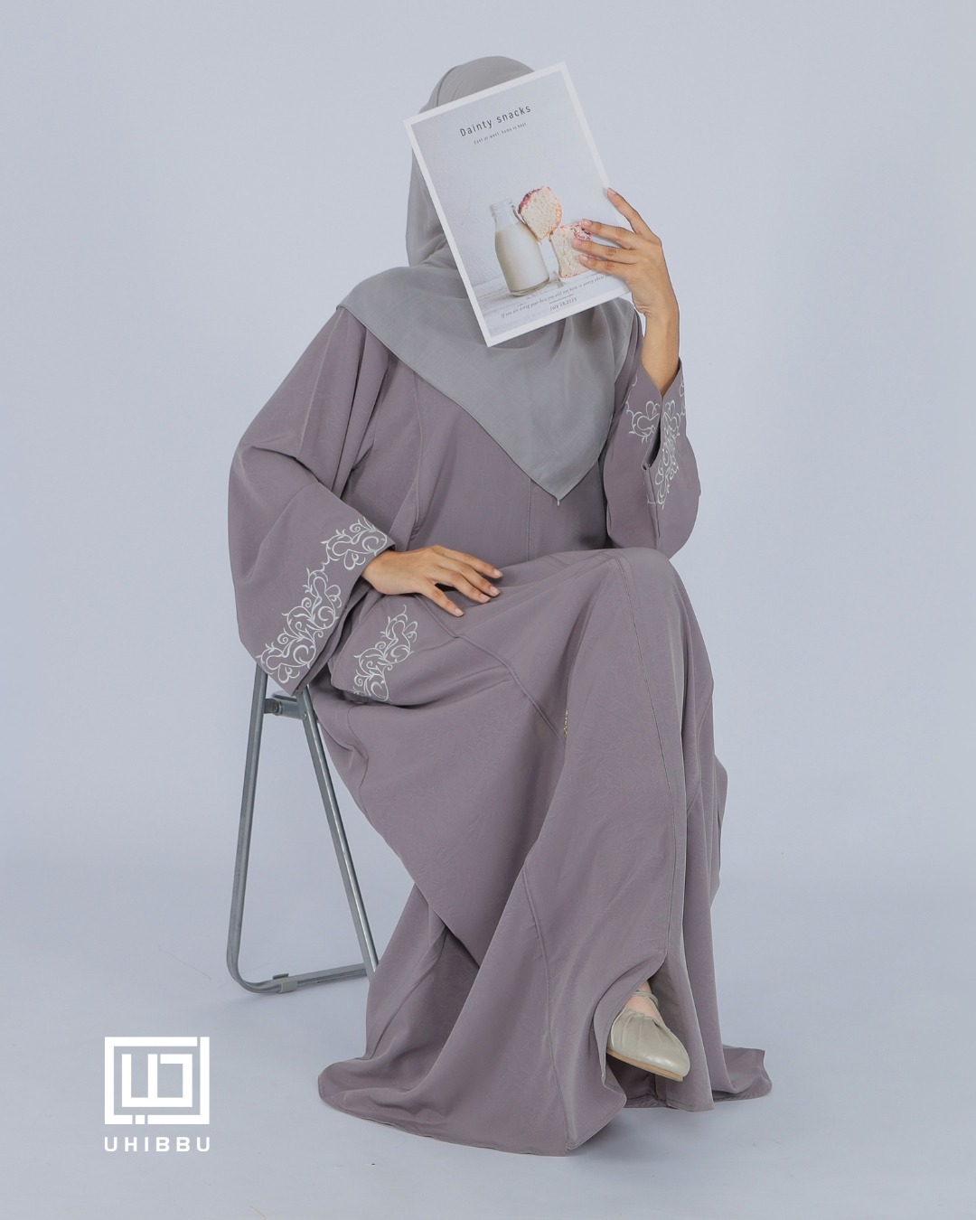 UHIBBU Malika Abaya Embroidery
